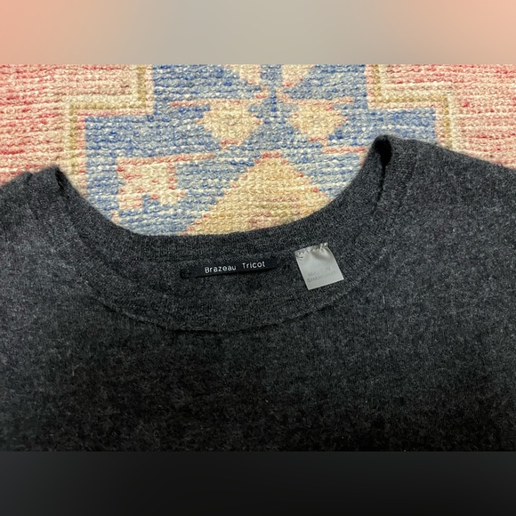 Brazeau Tricot gray cashmere sweater, size medium - Picture 2 of 6
